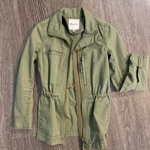 Madewell olive green utility jacket